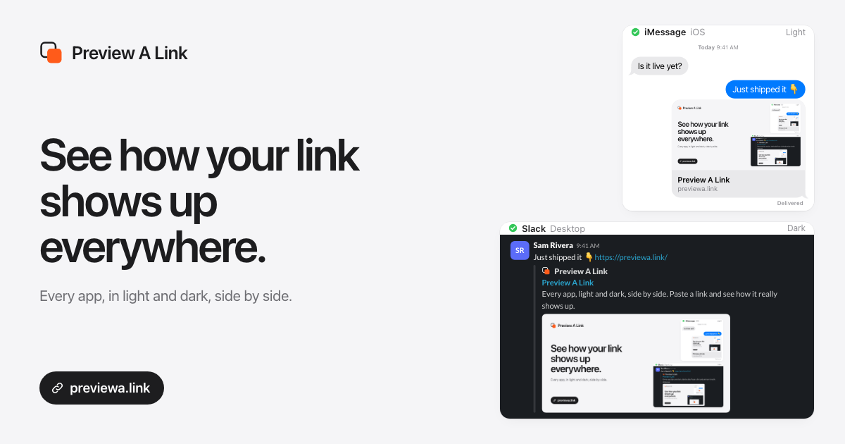Preview A Link: a wall of link previews